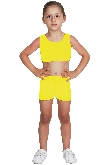 SHORT DANZA LYCRA GIALLO BABY
